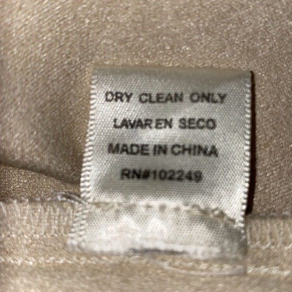 SKIES ARE BLUE suede faux cardigan blazer jacket waterfall open front size M - Picture 6 of 10